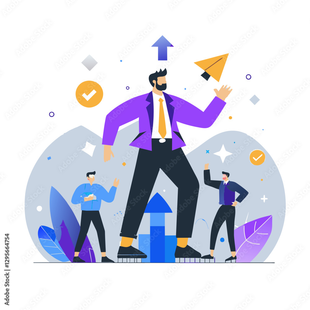 Leader Guiding Team to Success Through Growth Leader Guiding Team to Success Through Growth