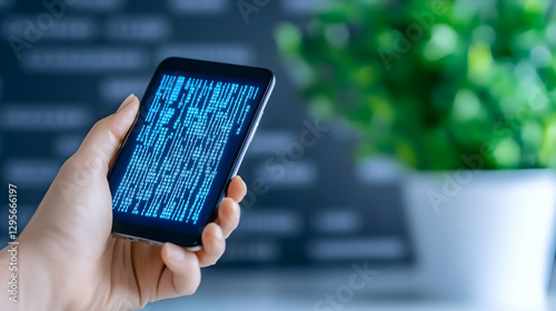 Close-up of hands taken with a cell phoneScan  Bitcoin QR code to make a digital contact-less payment after making a purchase using the cryptocurrency a concept that combines privacy, safety, and tech