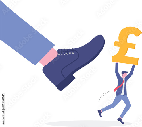 Social media illustration, business concept, web design

