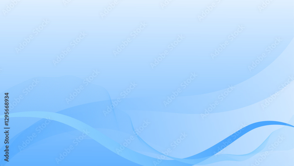 Obraz premium abstract background blue gradient with wave line.vector illustration