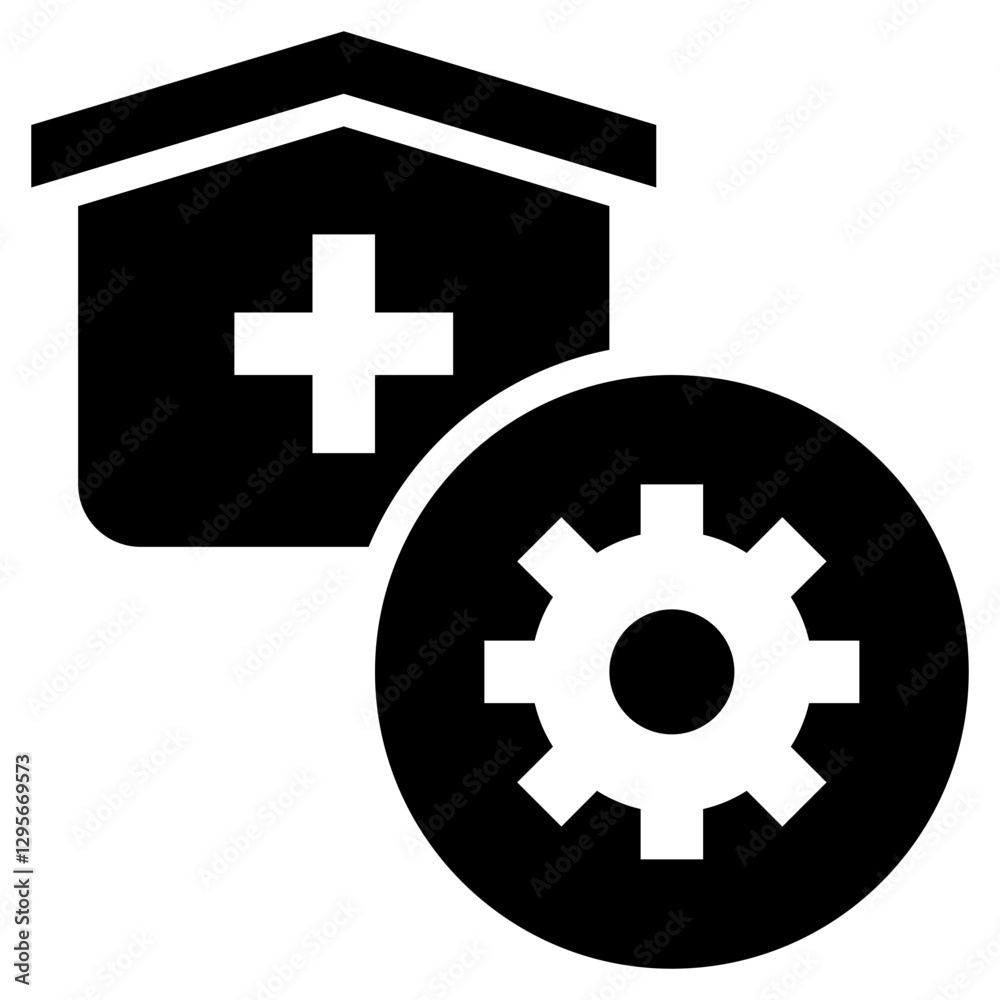 home health care management hospital solid glyph icon home health care management hospital solid glyph icon