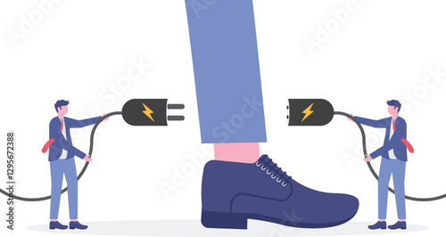 Social media illustration, business concept, web design

