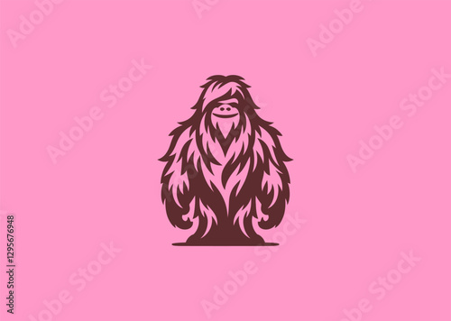 Yeti Logo – A mythical yeti covered in thick fur, symbolizing mystery, endurance, and Arctic strength.