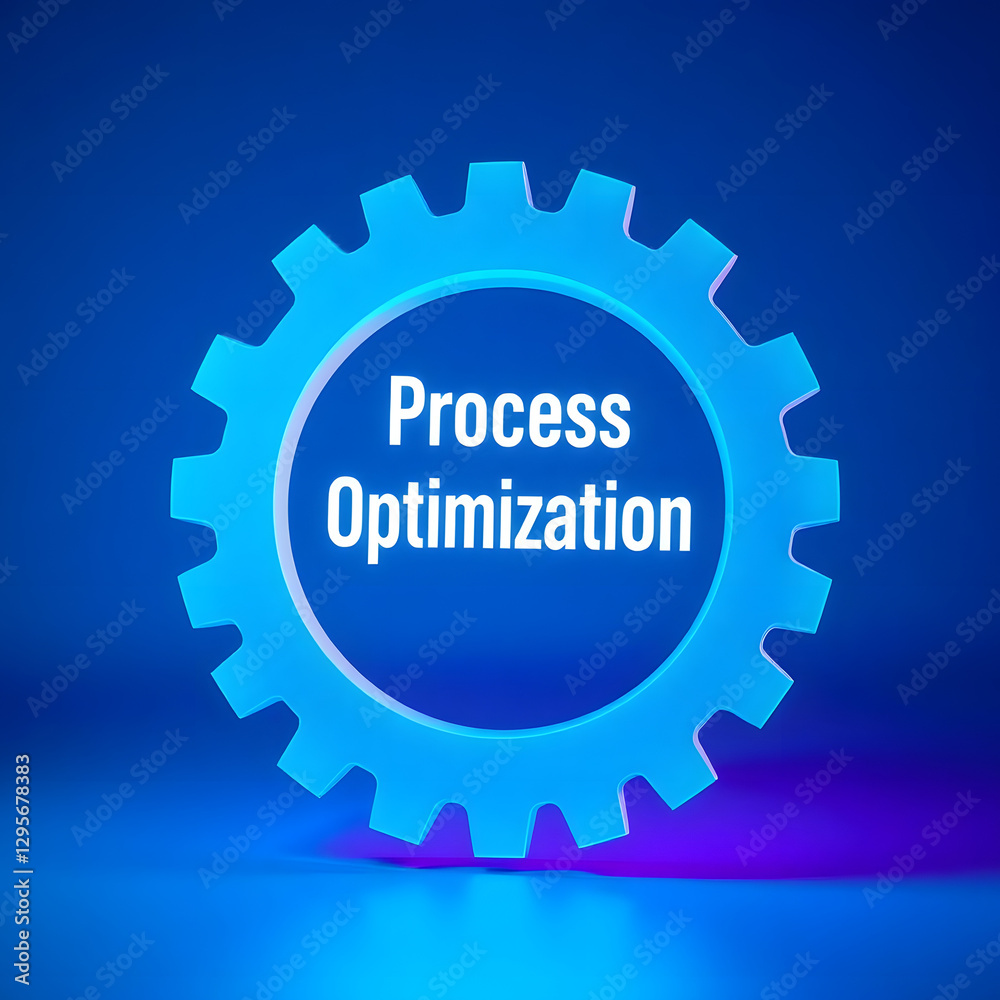 Illustration of Process optimization - enhances efficiency, reduces costs, and improves productivity through automation, data-driven decision-making, and continuous improvement strategies Illustration of Process optimization - enhances efficiency, reduces costs, and improves productivity through automation, data-driven decision-making, and continuous improvement strategies