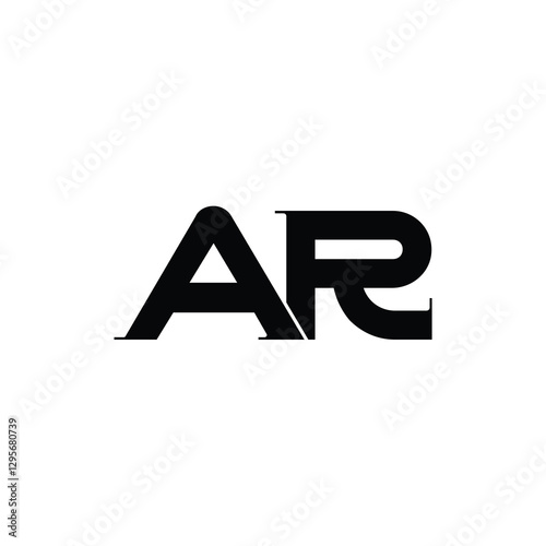 Free Download AR monogram logo design letter text name symbol monochrome logotype alphabet character simple logo - GFXLoad