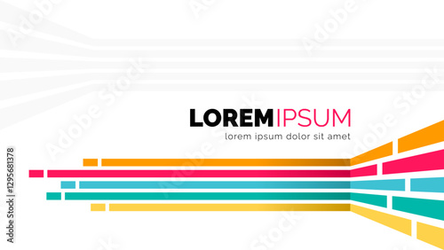 Abstract Line Perspective Composition Background Design