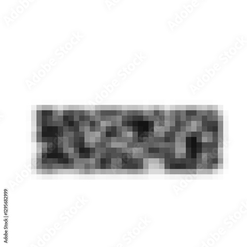 Censor Blur Checkered, Pixel Censoring on Transparent Background