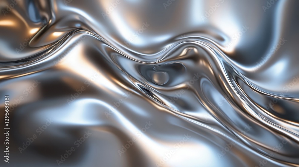 Abstract silver liquid, flowing smoothly. Ideal for luxury, technology, or futuristic designs. Abstract silver liquid, flowing smoothly. Ideal for luxury, technology, or futuristic designs.