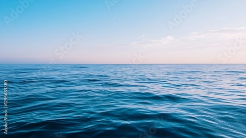 Wallpaper Mural Stunning view of tranquil ocean waters under a clear blue sky with gentle waves and horizon : Generative AI Torontodigital.ca