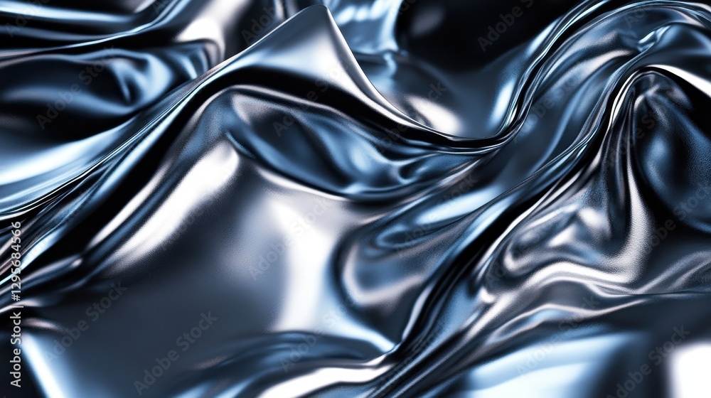 Abstract metallic blue fabric texture. Ideal for backgrounds, luxury product presentations, and elegant designs. Abstract metallic blue fabric texture. Ideal for backgrounds, luxury product presentations, and elegant designs.