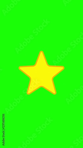 Wallpaper Mural Glowing star emoji animated on a green screen Torontodigital.ca