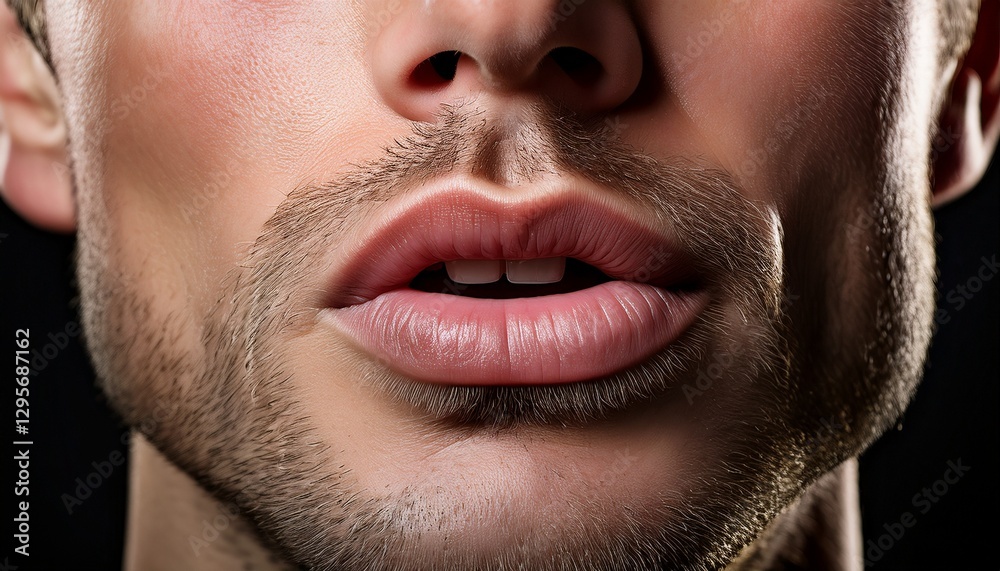 Intimate Details of Whispering Lips in Fine Texture Intimate Details of Whispering Lips in Fine Texture