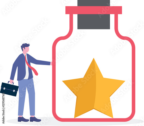 Social media illustration, business concept, web design

