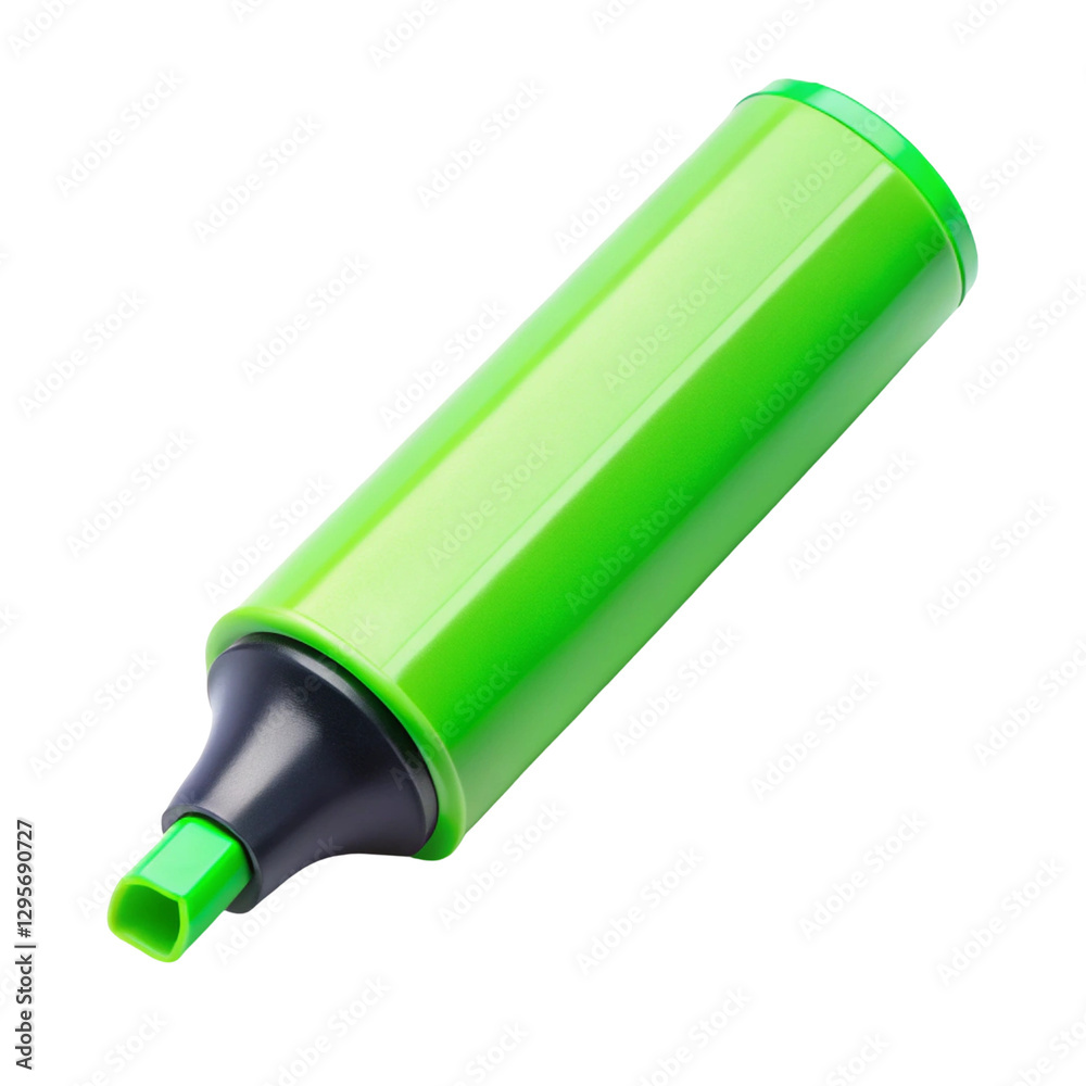 green marker isolated on white green marker isolated on white