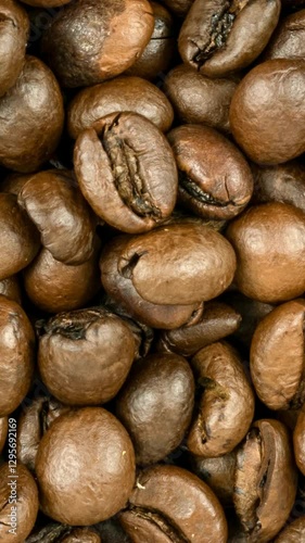 roasted coffee beans . background or texture