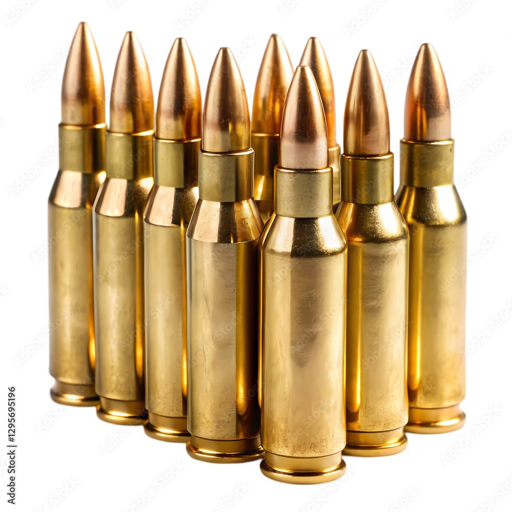 Nine Golden Bullets Closeup High Resolution Image Detailed Brass Ammunition gun war risk ammo metal Nine Golden Bullets Closeup High Resolution Image Detailed Brass Ammunition gun war risk ammo metal