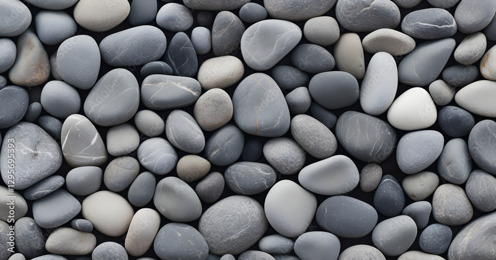 Seamless Gray Stone Texture with Smooth Pebbles for Background or Surface Design Seamless Gray Stone Texture with Smooth Pebbles for Background or Surface Design