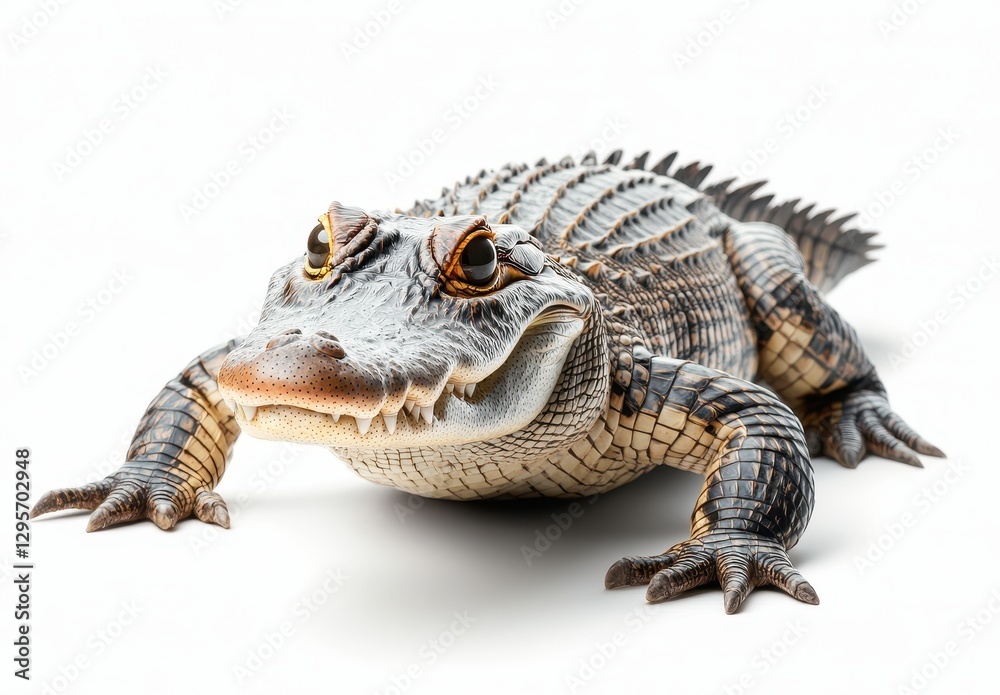 Obraz premium Realistic and Creative Representation of a Unique Reptilian Creature with Detailed Textures and Features, Ideal for Nature, Art, and Education Use