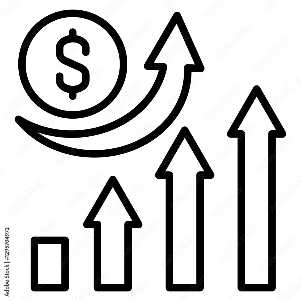 Sales Growth Icon Element For Design Sales Growth Icon Element For Design