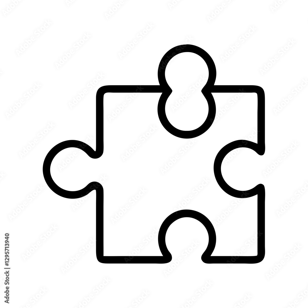 puzzle piece icon, puzzle piece line art - simple line art of puzzle piece, perfect for puzzle piece logos and icons puzzle piece icon, puzzle piece line art - simple line art of puzzle piece, perfect for puzzle piece logos and icons