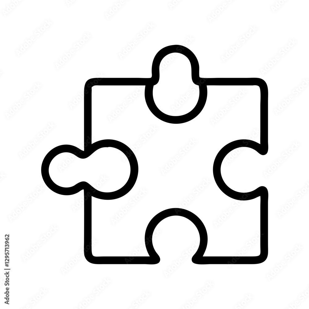 puzzle piece icon, puzzle piece line art - simple line art of puzzle piece, perfect for puzzle piece logos and icons puzzle piece icon, puzzle piece line art - simple line art of puzzle piece, perfect for puzzle piece logos and icons