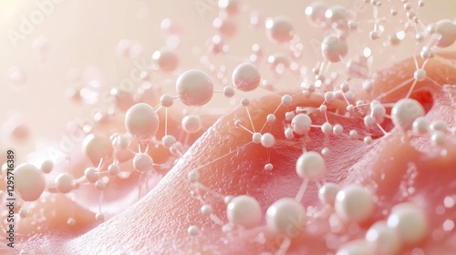 Close-up of Skin with Matrixyl Peptides for Repairing Appearance