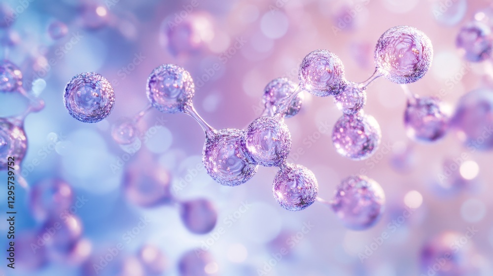 Microscopic View of Allantoin Molecules with Healing Properties Microscopic View of Allantoin Molecules with Healing Properties