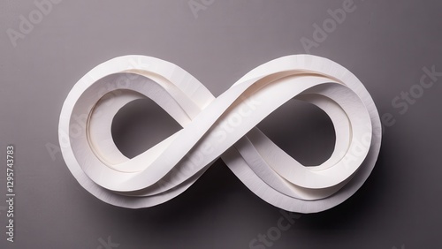  a creative representation of infinity crafted from paper