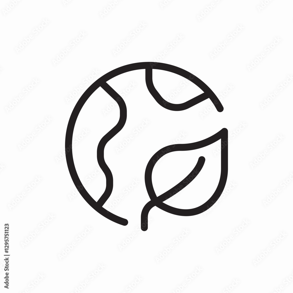 Earth ecology environment icon vector sign Earth ecology environment icon vector sign