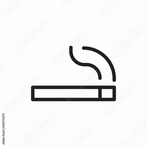 cigarette icon vector sign