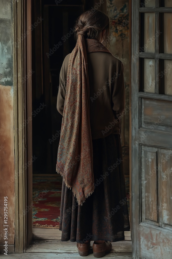 Naklejka premium The Rebecca at the Doorway