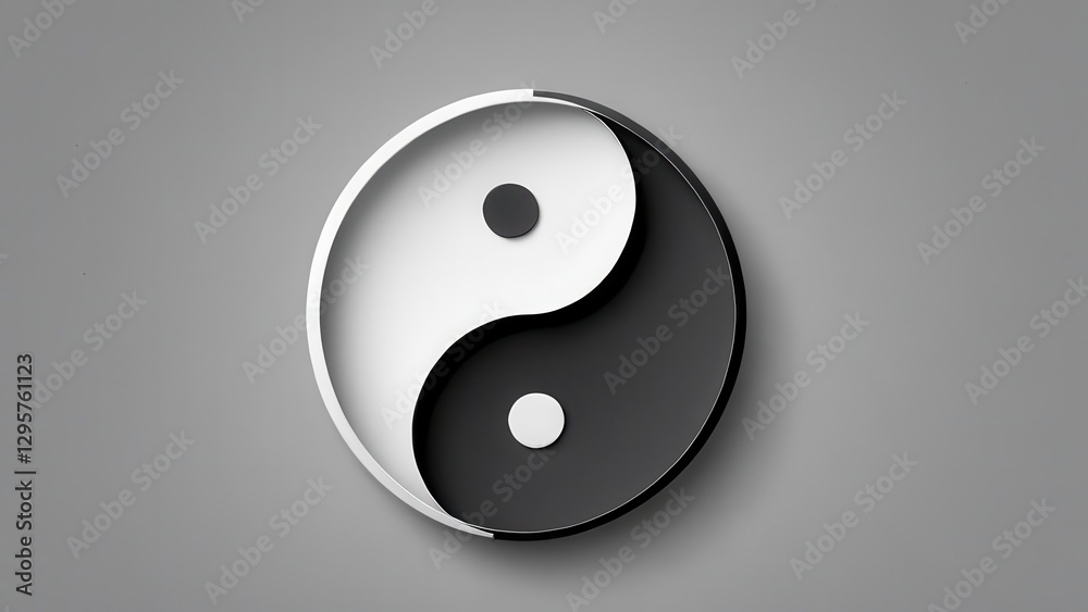 harmony of opposites represented in a minimalist design harmony of opposites represented in a minimalist design