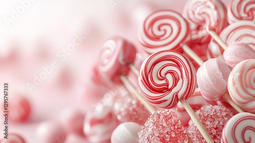 Swirling candy delight for children sweet dessert wonderland playful environment colorful viewpoint