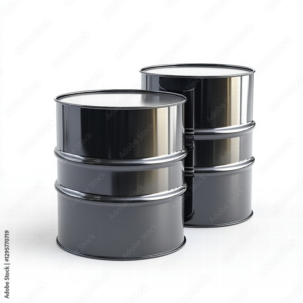 oil barrels isolated on white oil barrels isolated on white