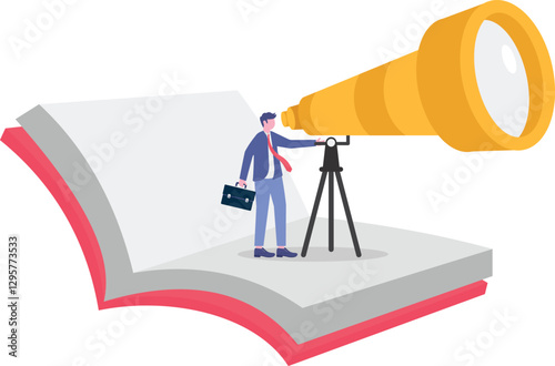 Social media illustration, business concept, web design

