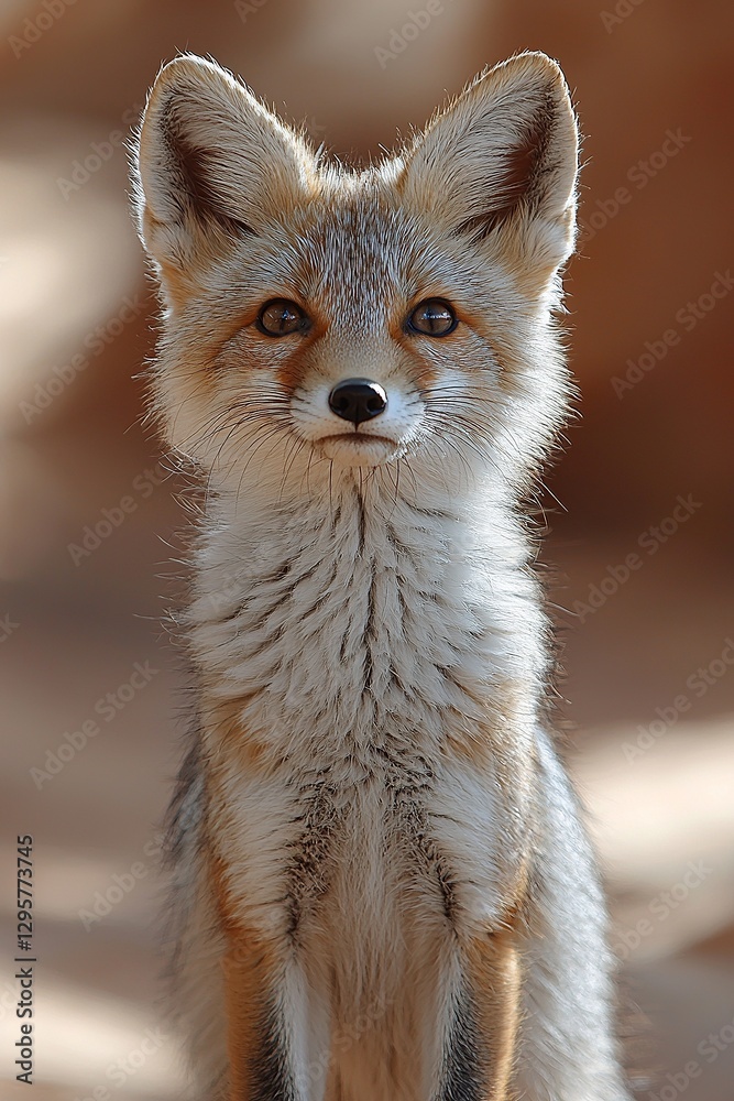 Obraz premium A close up of a fox looking at the camera