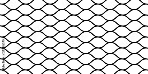 Black chrome Steel Grating seamless structure. Mesh geometric isolated on white background