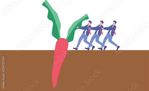 Social media illustration, business concept, web design

