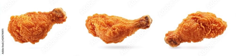 Crispy Fried Chicken Drumsticks Isolated Crispy Fried Chicken Drumsticks Isolated