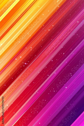 a colorful striped background with stars and stripes