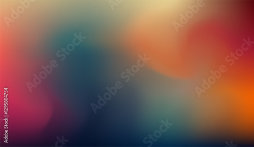 Abstract Aurora, A Gradient Symphony of Deep Indigo, Crimson Blush, and Burnt Sienna Merging into a Dreamy Canvas of Smooth Color Transitions and Harmonious Blends