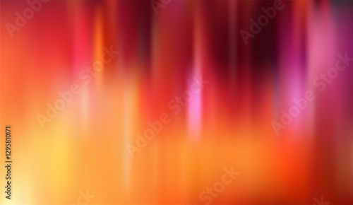 Abstract aurora borealis inspired background with flowing warm colors creates a vibrant and dynamic motion reminiscent of shimmering lights and energy fields