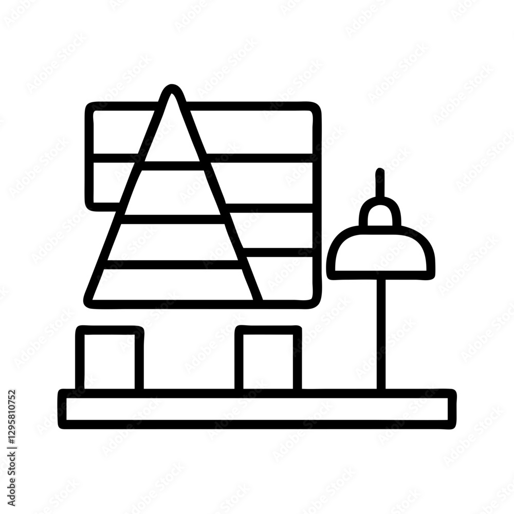 construction site icon, construction site line art - simple line art of construction site, perfect for construction site logos and icons construction site icon, construction site line art - simple line art of construction site, perfect for construction site logos and icons