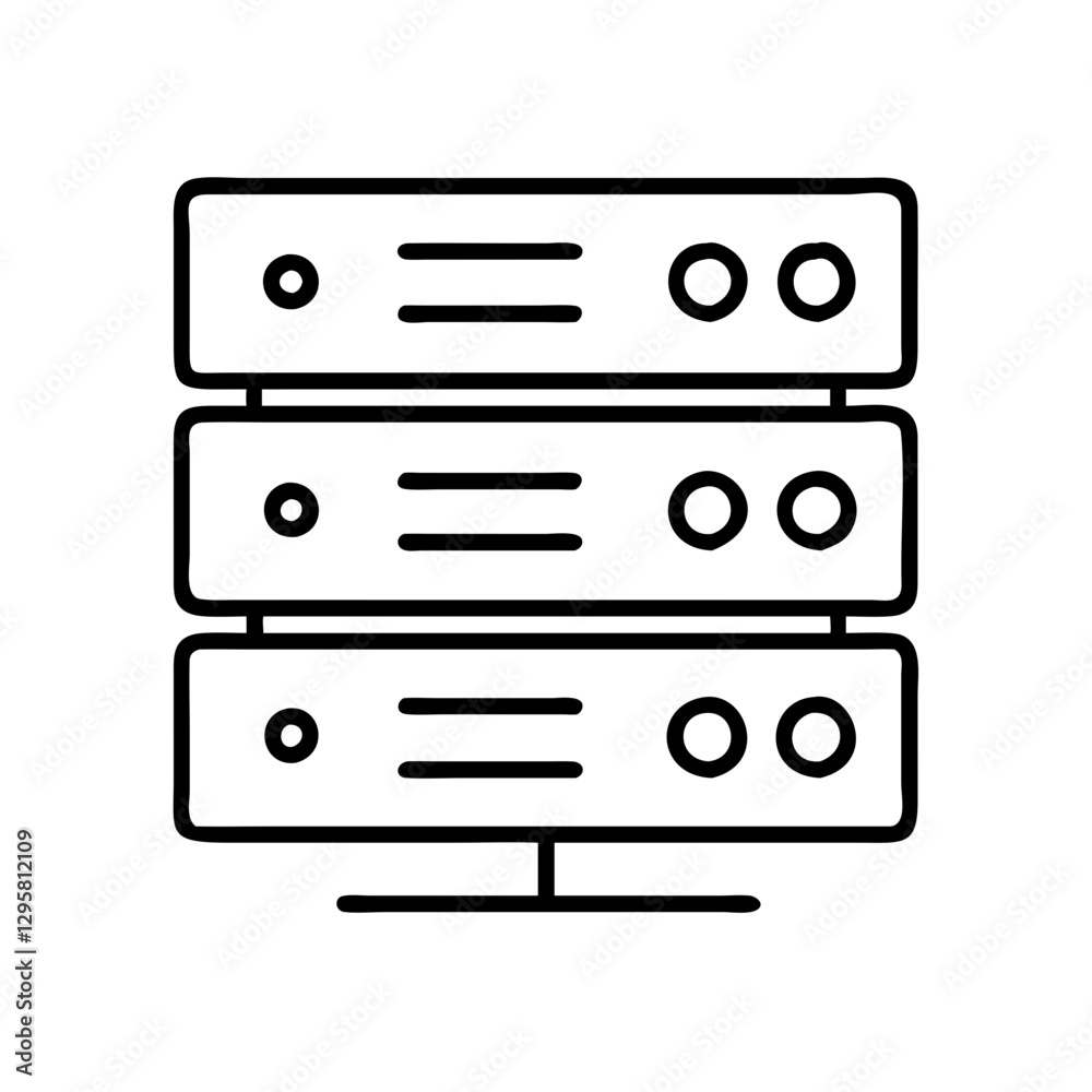 server rack icon, server rack line art - simple line art of server rack, perfect for server rack logos and icons server rack icon, server rack line art - simple line art of server rack, perfect for server rack logos and icons