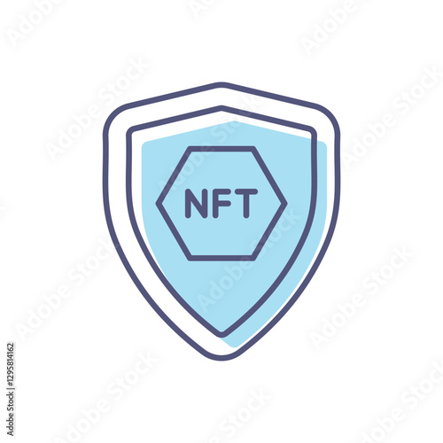 Secured Token Vector icon