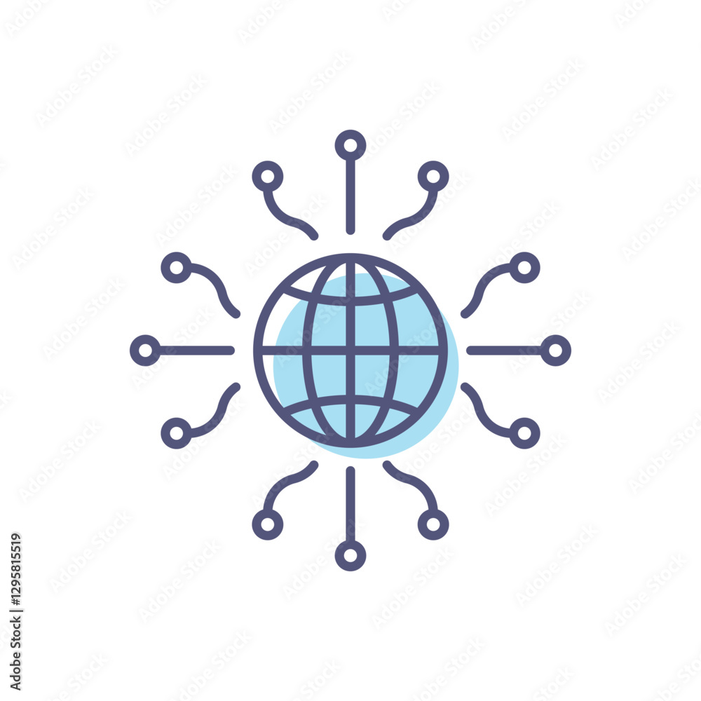 Digital World Vector icon Digital World Vector icon