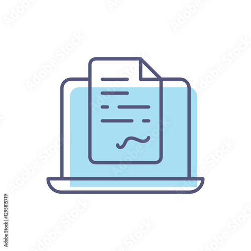 Smart Contract Vector icon