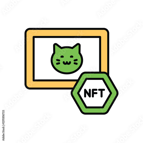 Nft Art Vector icon