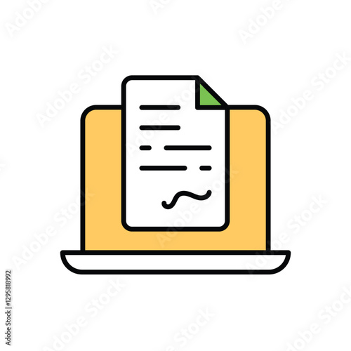 Smart Contract Vector icon