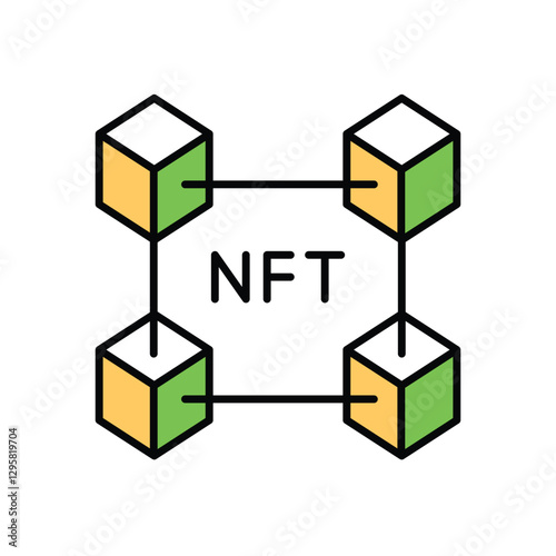 Blockchain Vector icon